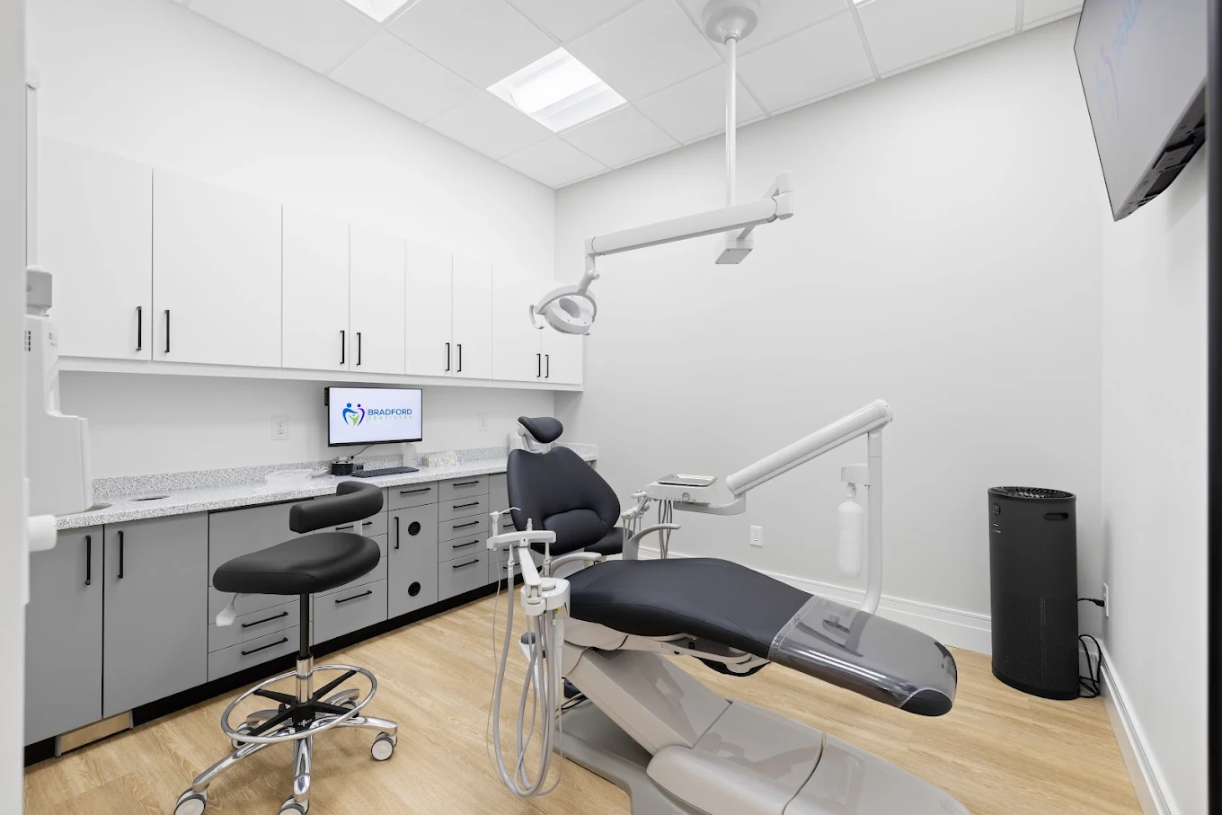 Modern dental operatory at Bradford Dentistry